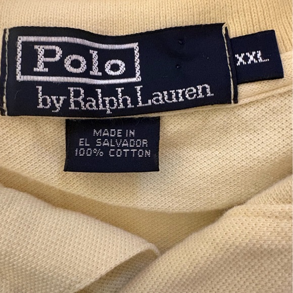 Polo by Ralph Lauren Men's Soft Yellow Polo Shirt - Picture 3 of 3